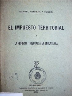 El impuesto territorial y la reforma tributaria en Inglaterra