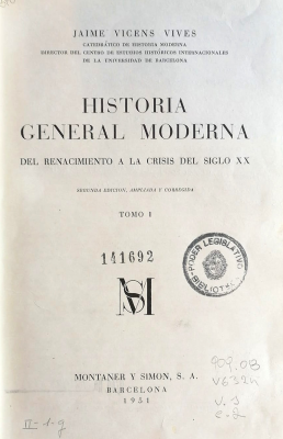 Historia general moderna : del Renacimiento a la crisis del siglo XX