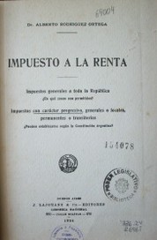 Impuesto a la renta