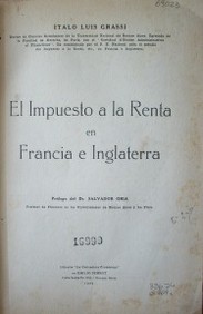 El impuesto a la renta en Francia e Inglaterra