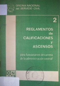 Reglamento y manual de calificaciones (Decreto Nro. 902/973). Reglamento de ascensos