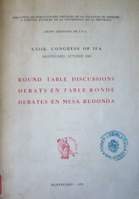 Debates en mesa redonda = debats en table ronde = round table discussions