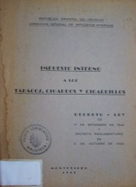 Impuesto interno a los tabacos, cigarros y cigarrillos