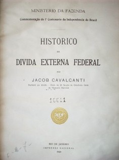 Histórico da divida externa federal