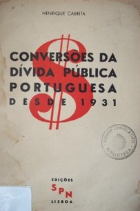 Conversoes da dívida pública portuguesa desde 1931