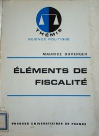 Eléments de fiscalité