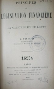 Principes de législatin financière  : la comptabilitè de l´État