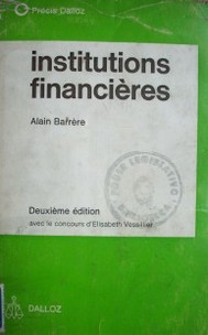 Économie et institutions financières