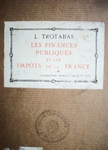 Les finances publiques et les impots de la France