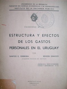 Estructura y efectos de los gastos personales en el Uruguay