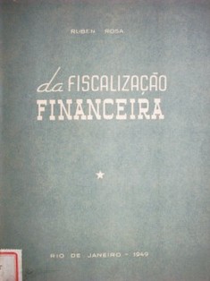 Da fiscalizacao financeira