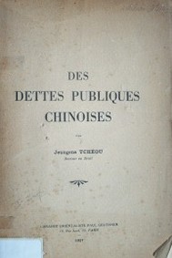 Des dettes publiques chinoises