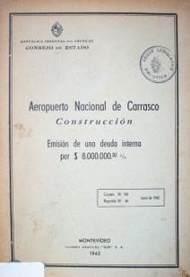 Aeropuerto Nacional de Carrasco : construcción