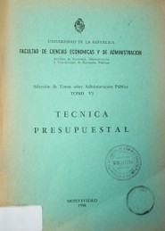 Técnica presupuestal