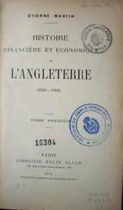 Histoire financière et économique (1066-1902)