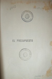 El presupuesto