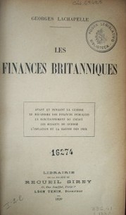 Les finances britanniques