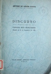 Discurso pronunciado na Camara Dos Deputados Sessao de 21 de Dezembro de 1936