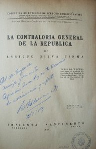 La contraloría general de la República