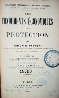 Les fondements économiques de la protection