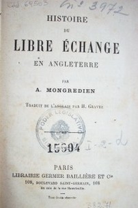 Histoire du libre échange en Angleterre