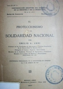 El proteccionismo y la solidaridad nacional