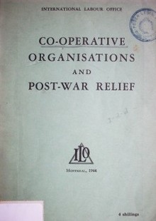Co-operative organisations and post-war relief