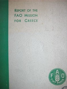 Report of the FAO mission for Greece