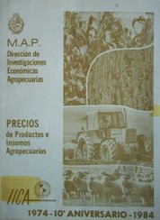 Precios de productos e insumos agropecuarios