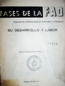 Fases de la FAO: su desarrollo y labor