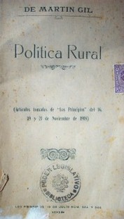 Política rural