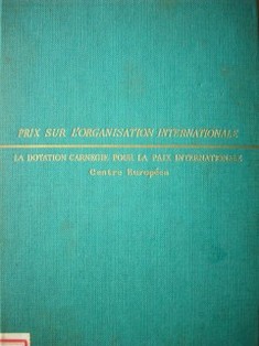 Le rôle des Organisations Internationales en matière de Prêts et d´emprunts : problème juridiques