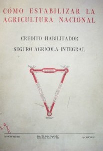 Como estabilizar la agricultura nacional : crédito habilitador : seguro agrícola integral