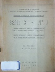 Costos internos y precios internacionales de la carne vacuna congelada (1942-1957) y costos internos y precios internacionales de la carne vacuna conservada (1942-1957)