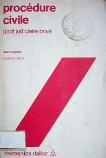 Procédure civile : droit judiciaire privé