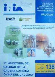 1ª auditoría de calidad de la cadena cárnica ovina del Uruguay