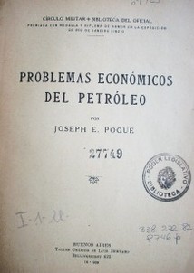 Problemas económicos del petróleo