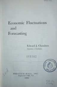 Economic fluctuations and forecasting