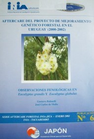 Observaciones fenológicas en eucalyptus grandis y eucalyptus globulus