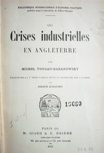 Les crises industrielles en Angleterre