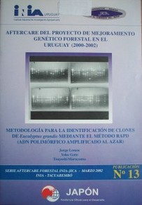 Metodología para la identificación de clones de eucalyptus grandis mediante el método RAPD (ADN polimórfico amplificado alazar)