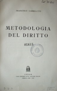 Metología del diritto