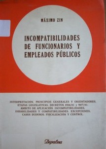 Incompatibilidades de funcionarios y empleados públicos