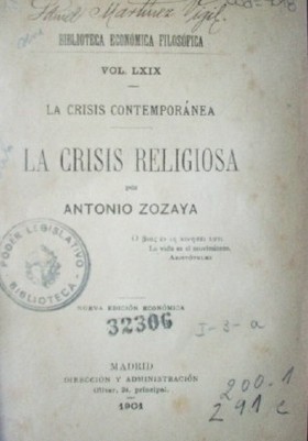 La crisis religiosa.