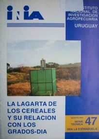 La lagarta de los cereales pseudaletia adultera schaus y su relación con los grados-DIA