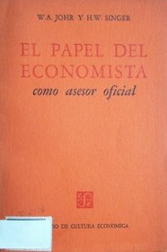 El papel del economista como asesor oficial