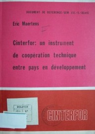 Cinterfor : un instrument de coopération technique entre pays en développement