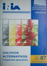 Cultivos alternativos : prospección agronómica