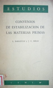 Convenios de estabilización de las materias primas