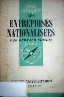 Les entrepises nationalisées